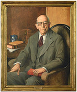  Retrato do Prof. Henrique de Barros, Presidente da Assembleia Constituinte de Junho de 1975 a Abril de 1976, da autoria de Pedro Girão, 1997