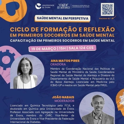 Ciclo de Formação e Reflexão em Primeiros Socorros em Saúde Mental