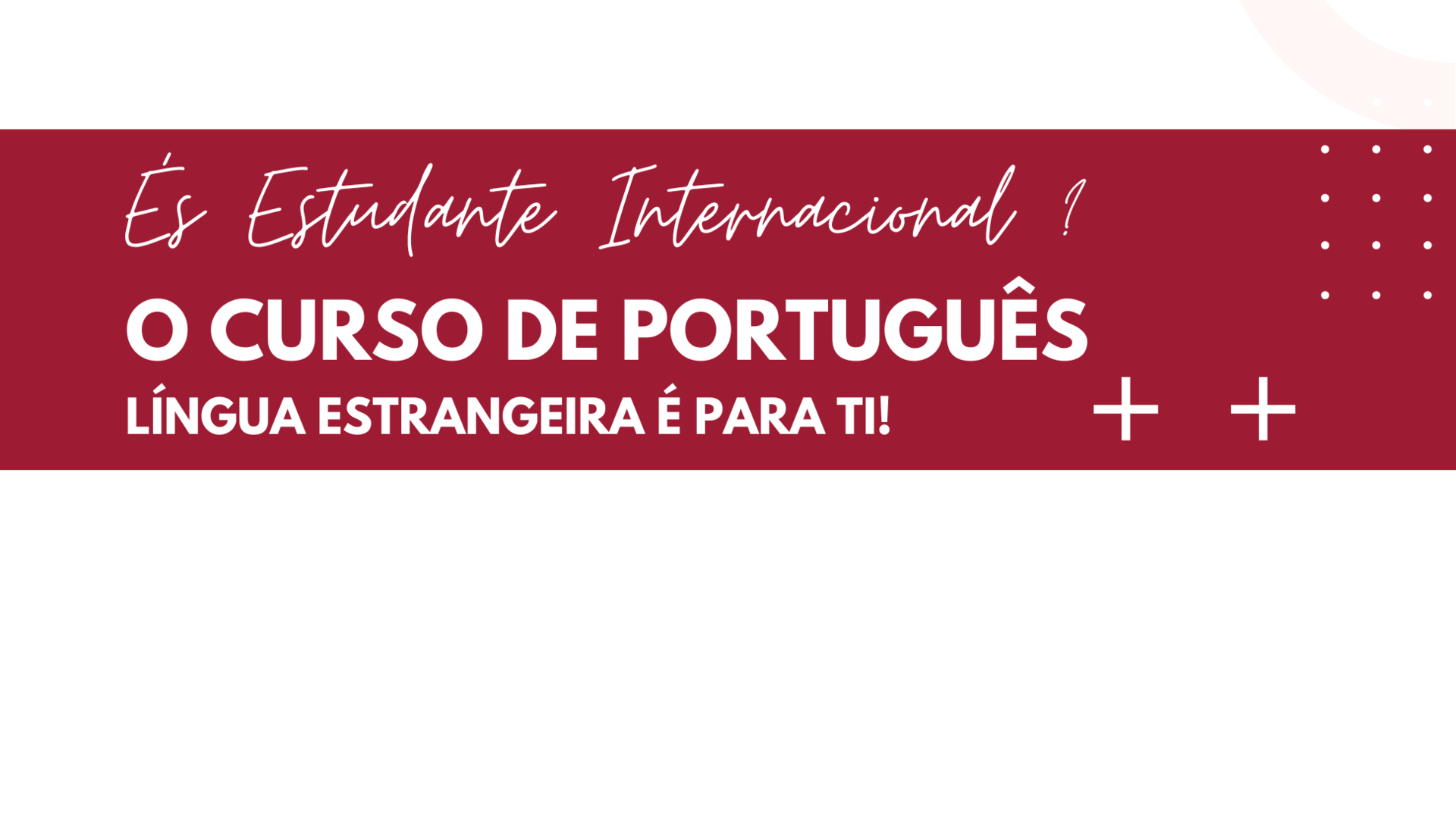 Banner Curso de portugues