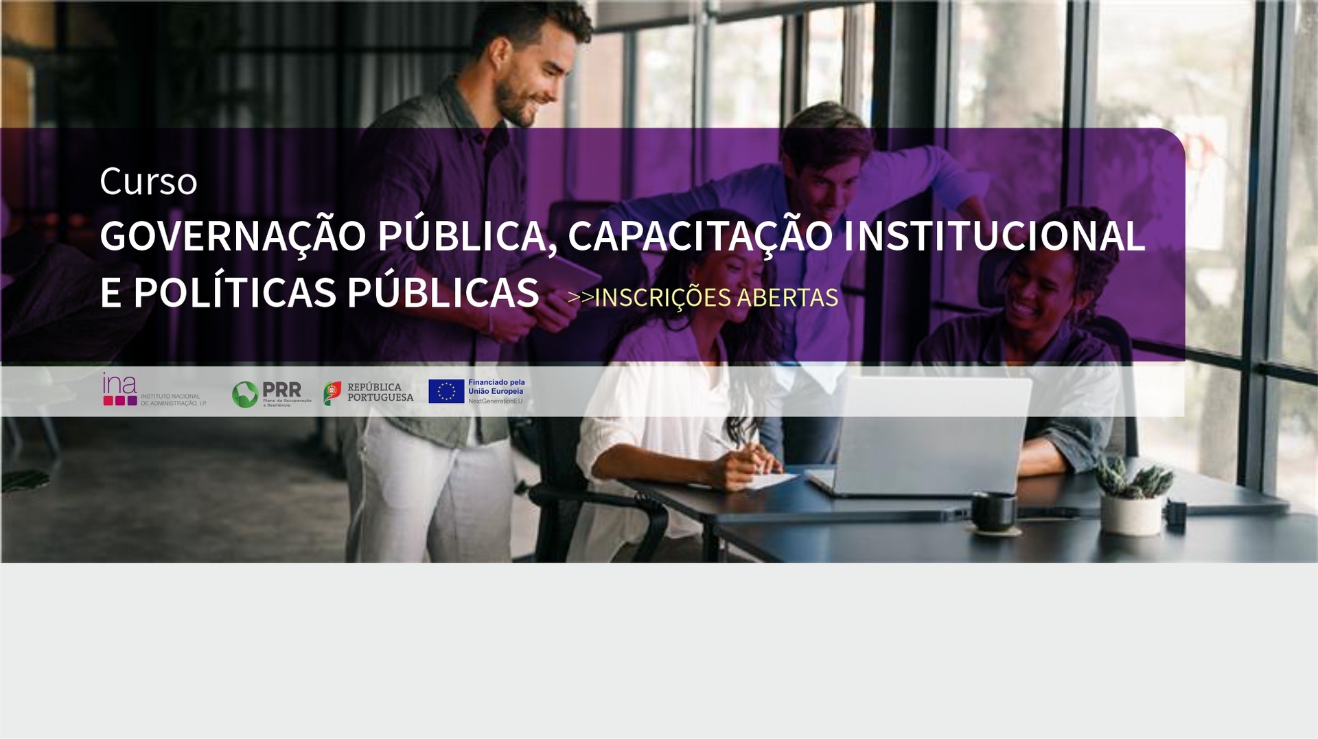 Banner Curso Governação